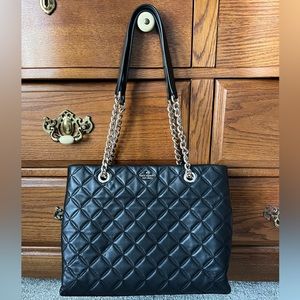 Kate Spade New York Natalia Black Leather Tote
